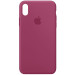 Чохол Silicone Case Full Protective (AA) на Apple iPhone X (5.8") / XS (5.8") (Малиновий / Pomegranate)