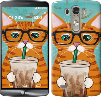

Чехол Зеленоглазый кот в очках для LG D856 Dual G3 625269