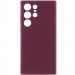 Чохол Silicone Cover Lakshmi Full Camera (AAA) with Logo на Samsung Galaxy S24 Ultra (Бордовий / Plum)