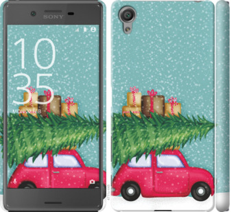 

Чехол Машина с подарками для Sony Xperia X F5122 867539