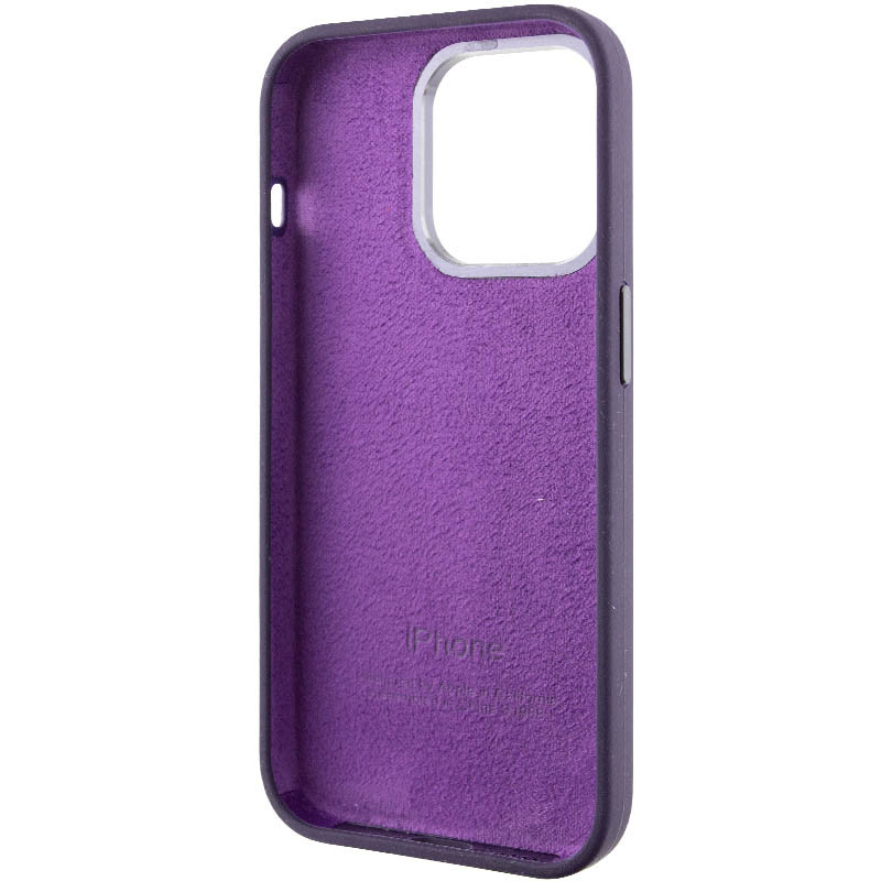 Купить Чехол Silicone Case Metal Buttons (AA) для Apple iPhone 13 Pro (6.1") (Фиолетовый / Elderberry) на vchehle.ua