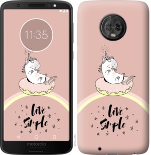 

Чехол Единорожка в пончике для Motorola Moto G6 763326