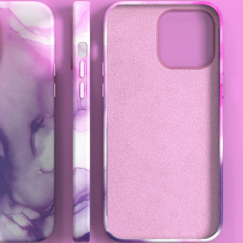 Фото Кожаный чехол Figura Series Case with Magnetic safe для Apple iPhone 11 (6.1") (Purple) на vchehle.ua