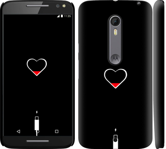 Чехол Подзарядка сердца для Motorola Moto X Style