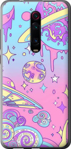Чехол Розовая галактика для Xiaomi Redmi K20 Pro