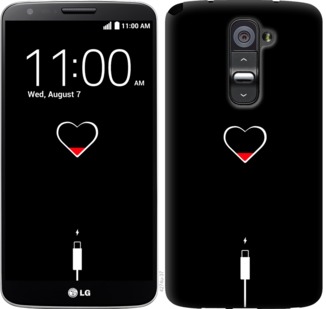 

Чехол Подзарядка сердца для LG G2 721238