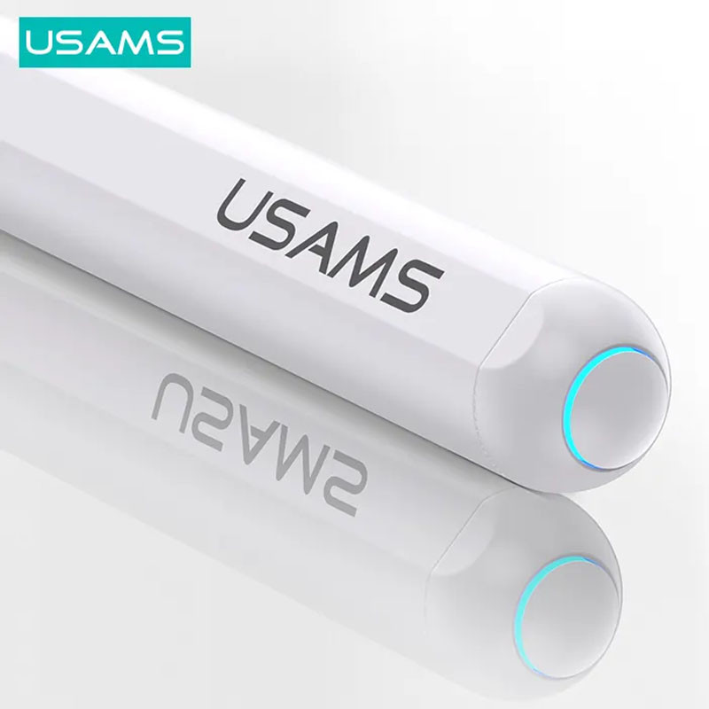 Фото Стилус Usams US-ZB254 Magnetic Charging Tilt-sensitive Active Touch Capacitive (White) на vchehle.ua