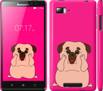 

Чехол Весёлый мопс для Lenovo Vibe Z K910 928394
