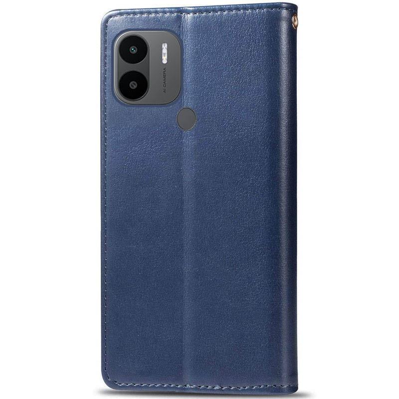 Шкіряний чохол книжка GETMAN Gallant (PU) для Xiaomi Redmi A1+ / Poco C50 / A2+ (Синій) в магазині vchehle.ua