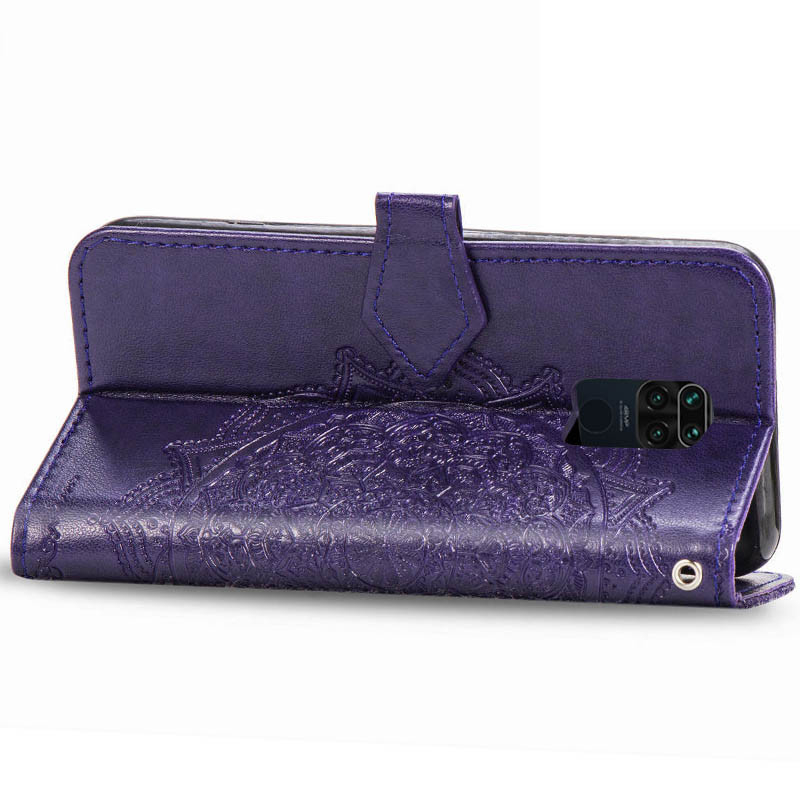 Фото Кожаный чехол-книжка Art Case с визитницей для Xiaomi Redmi Note 9 / Redmi 10X (Фиолетовый) в магазине vchehle.ua