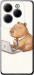 Чохол Funny Capybara CEO Working на Infinix Hot 40