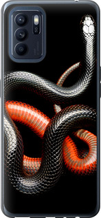 

Чехол Красно-черная змея на черном фоне для Oppo Reno6 Z 1685219
