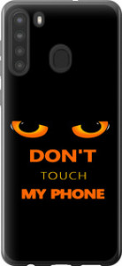 Чохол Don't touch the phone на Samsung Galaxy A21