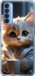 Чохол White cat на Oppo Reno 4 Pro