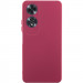Чехол TPU GETMAN Liquid Silk Full Camera для Oppo A60 4G (Бордовый / Marsala)