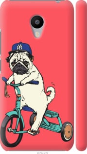 

Чехол Мопс на велосипеде для Meizu M3 87748