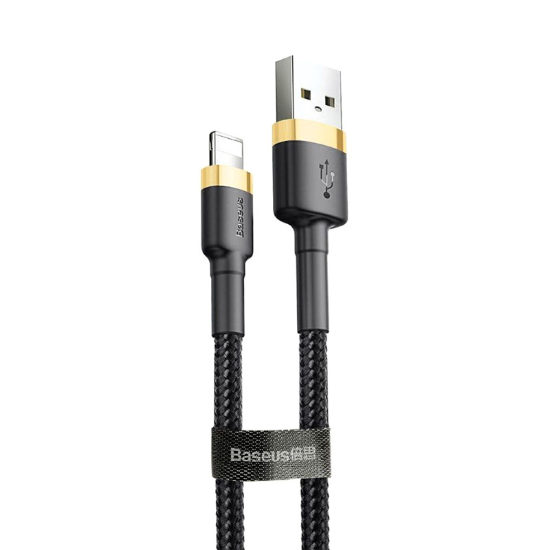 

Дата кабель Baseus Cafule Lightning Cable 2A (3m) (CALKLF-R) (Золотий / Чорний) 923444