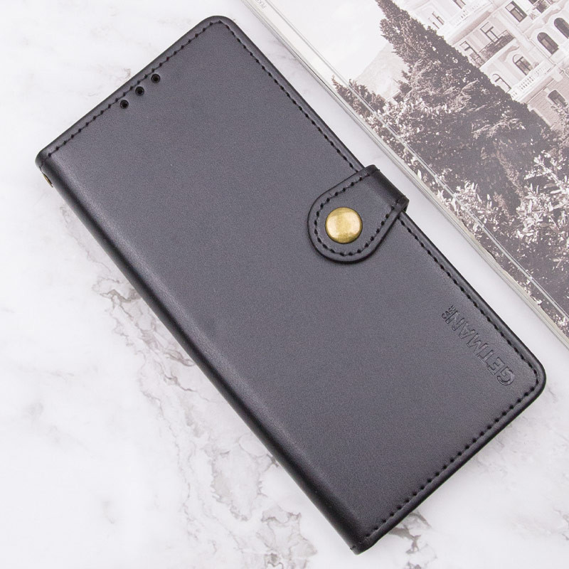 Кожаный чехол-книжка GETMAN Gallant (PU) для Xiaomi Redmi Note 14 5G (Черный) в магазине vchehle.ua