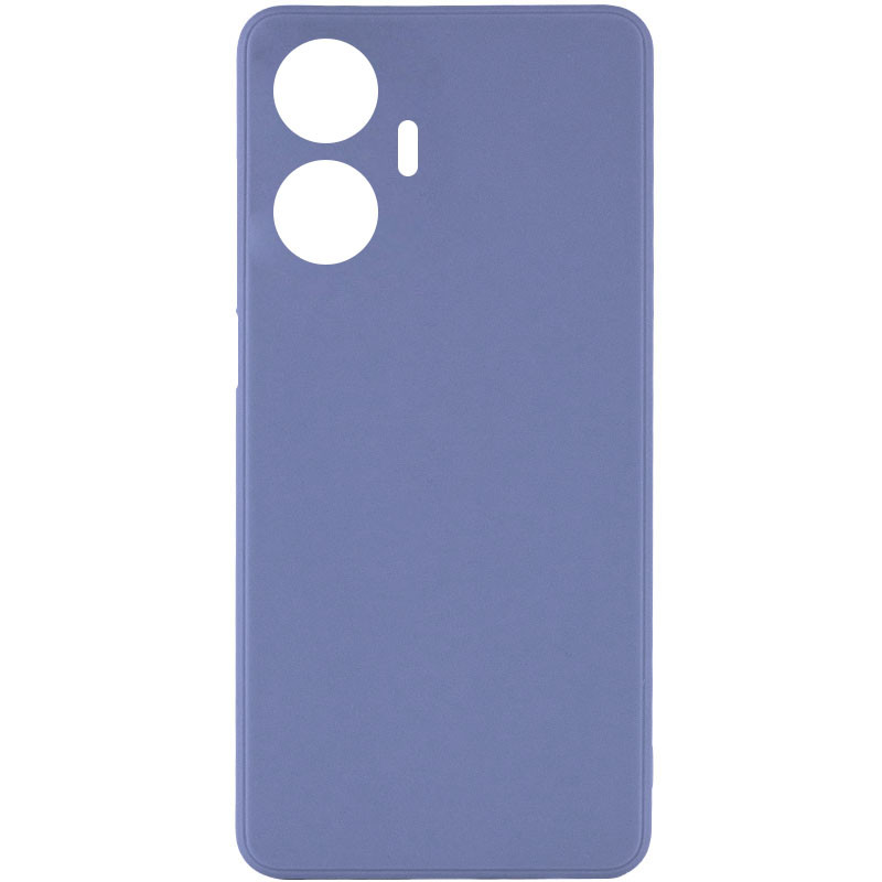 Силиконовый чехол Candy Full Camera для Realme C55 (Голубой / Mist blue)