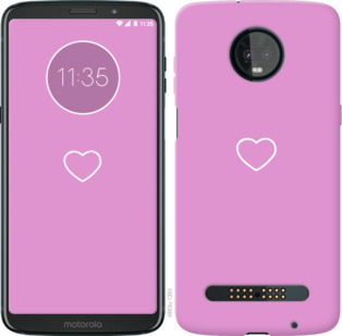 

Чехол Сердце 2 для Motorola Moto Z3 Play 912548