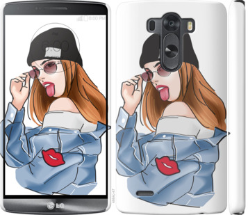 

Чехол Девушка v3 для LG D856 Dual G3 842922