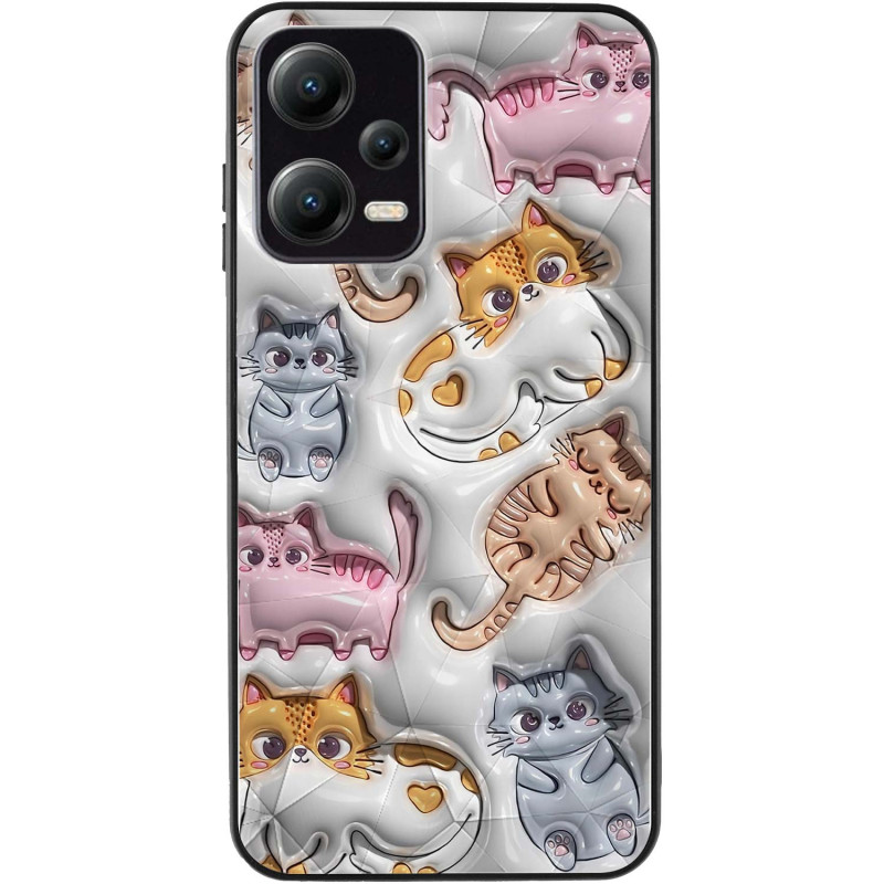 Фото TPU+PC чехол Prisma Fluffie для Xiaomi Poco X5 5G / Note 12 5G (Kittens) на vchehle.ua