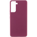 Чохол Silicone Cover Lakshmi (AAA) на Samsung Galaxy S21 FE (Бордовий / Plum)
