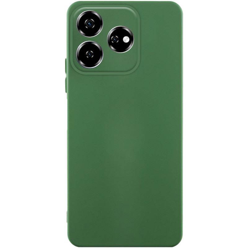 Чохол TPU GETMAN Liquid Silk Full Camera на ZTE Nubia V60 (Зелений / Dark green)