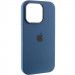 Чохол Silicone Case Metal Buttons (AA) на Apple iPhone 13 Pro Max (6.7") (Синій / Navy blue)