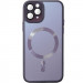 Чехол TPU+Glass Sapphire Midnight with Magnetic Safe для Apple iPhone 15 Pro (6.1") (Фиолетовый / Deep Purple)