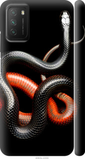 

Чохол Червоно-чорна змія на чорному тлі на Xiaomi Poco M3 1685102