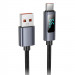 Дата кабель Hoco X112 Favor with display USB to Type-C 5A (1m) (Black)