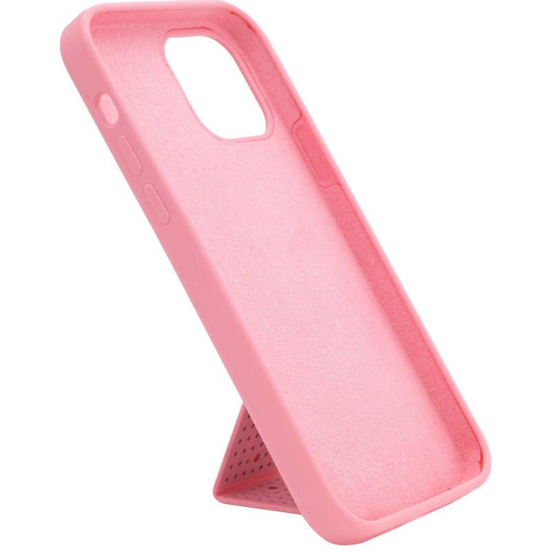 Фото Чохол Silicone Case Hand Holder на Apple iPhone 12 Pro Max (6.7") (Рожевий / Pink) в маназині vchehle.ua