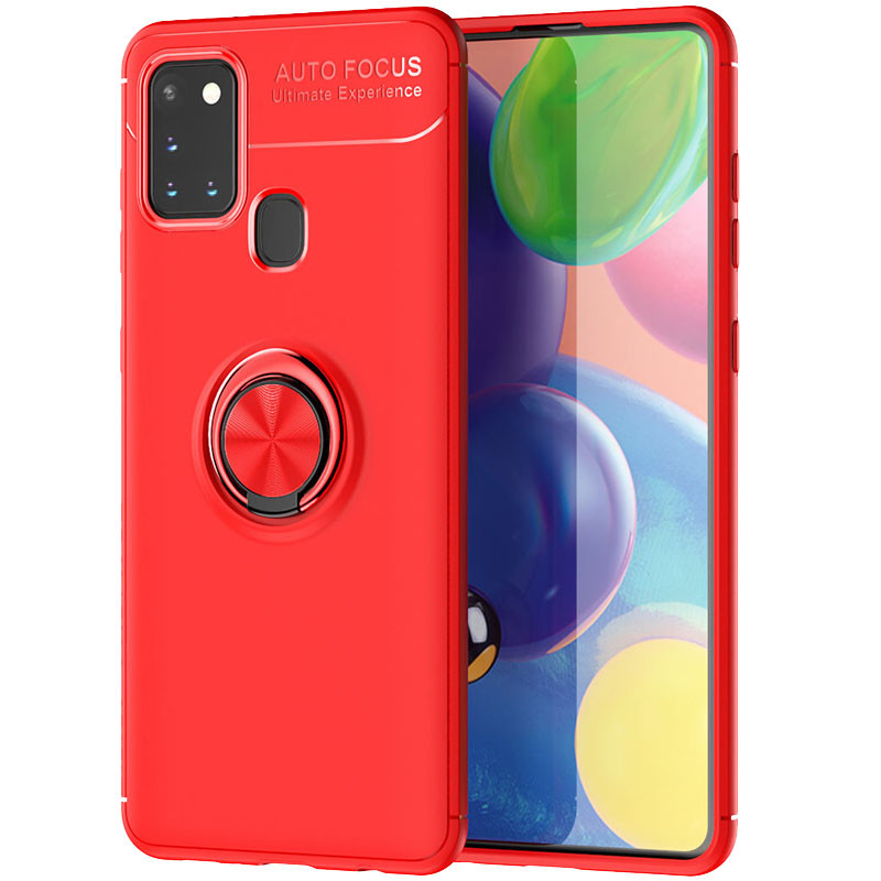 

TPU чохол Deen ColorRing під магнітний тримач (opp) на Samsung Galaxy A21s (Червоний / Червоний) 908149