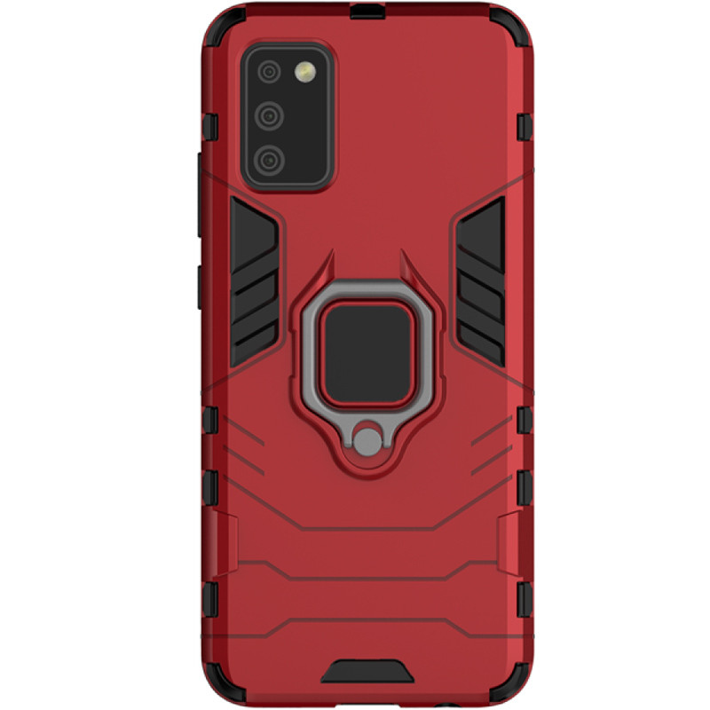 Ударостійкий чохол Transformer Ring for Magnet на Samsung Galaxy A02s (Червоний / Dante Red)