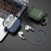 Фото Силиконовый футляр Hoco WB22 для наушников AirPods 3 (Темно-зеленый) на vchehle.ua