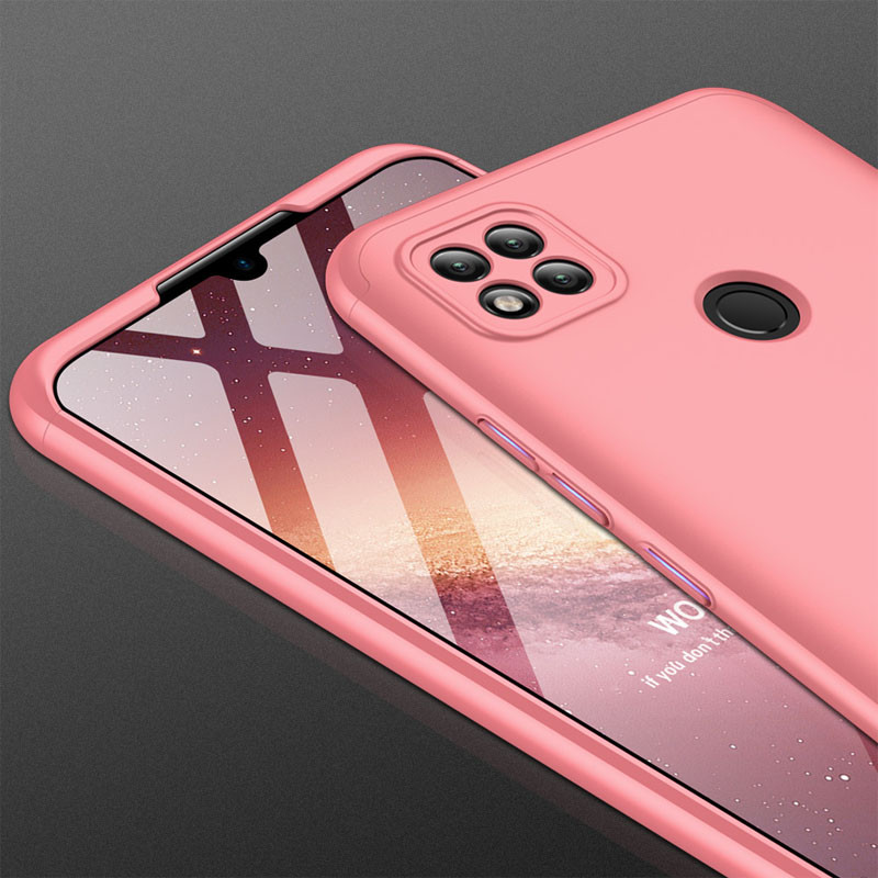 Купити Пластикова накладка GKK LikGus 360 градусів (орр) на Xiaomi Redmi 9C (Рожевий / Rose Gold) на vchehle.ua