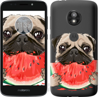 

Чохол Мопс і кавун на Motorola Moto E5 Play 843932