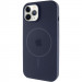 Чохол Silicone Case Full Protective (AA) with Magnetic Safe на Apple iPhone 12 Pro Max (6.7") (Темно-синий / Midnight blue)