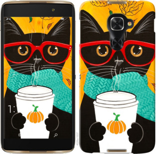 

Чехол Осенний кот для Alcatel Idol 4 Pro 924035