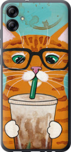 Чехол Зеленоглазый кот в очках для Samsung Galaxy A04e A042F