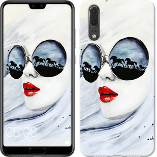 

Чохол Дівчина аквареллю на Huawei P20 605312