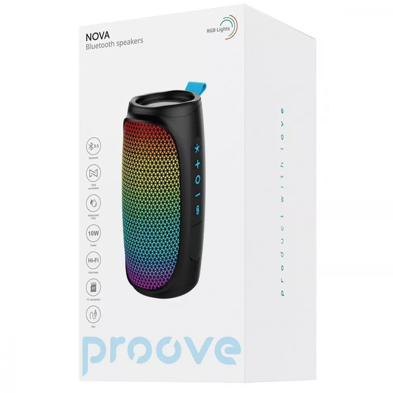 Bluetooth Колонка Proove Nova 10W (Black) в магазині vchehle.ua