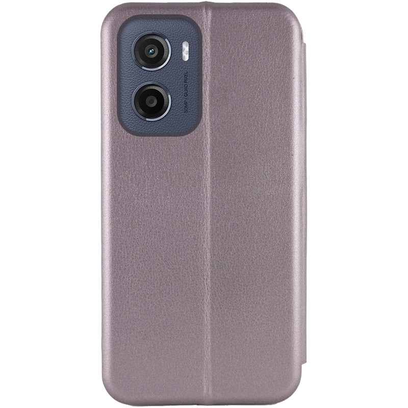 Фото Кожаный чехол-книжка Classy для Motorola Moto G05 / E15 (Серый) на vchehle.ua