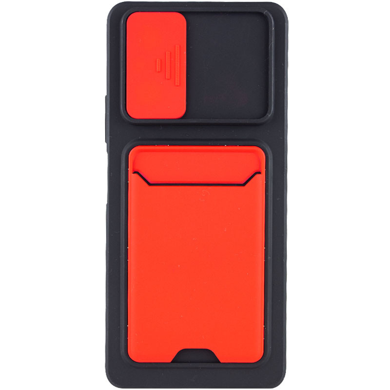 

TPU+PC чохол Card Holder для Xiaomi Redmi Note 10 Pro (Червоний) 1213624