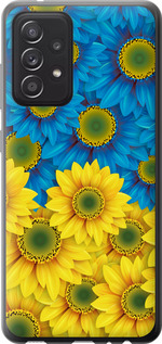 Чохол Жовто-блакитні квіти на Samsung Galaxy A52s 5G A528B