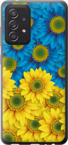 Чохол Жовто-блакитні квіти на Samsung Galaxy A52s 5G A528B