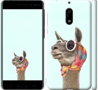 

Чехол Модная лама для Nokia 6 753479