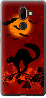 

Чохол Чёрная кошка под луной для Nokia 7 Plus 1422603