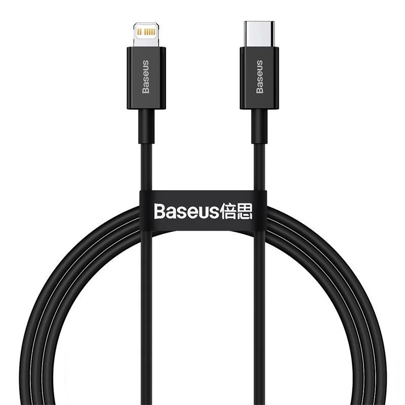 Дата кабель Baseus Superior Series Fast Charging Type-C to Lightning PD 20W (1m) (CATLYS-A) (Чорний)
